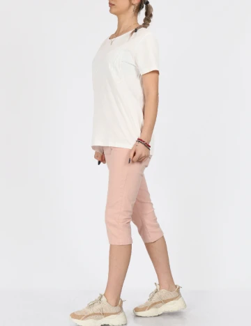 Tricou Cream, alb