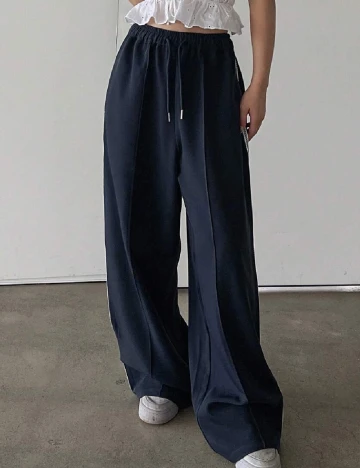 Pantaloni Dazy, bleumarin Albastru