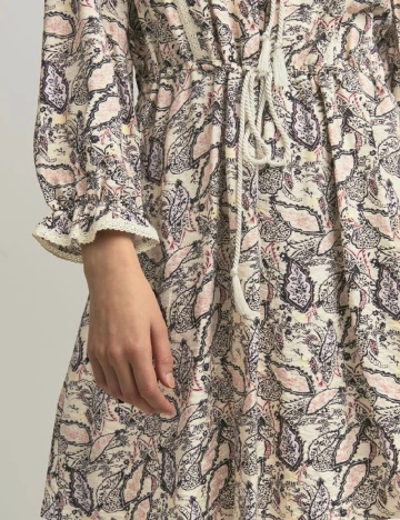 Rochie scurta Atelier Reve, crem