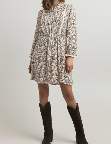 Rochie scurta Atelier Reve, crem
