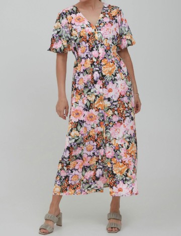 Rochie lunga Ichi, floral