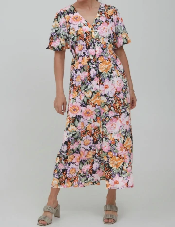 Rochie lunga Ichi, floral