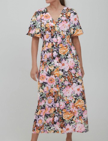 Rochie lunga Ichi, floral
