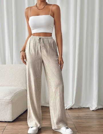 
						Pantaloni SHEIN, crem