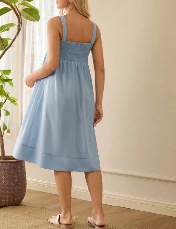 Rochie medie SHEIN Maternity, albastru