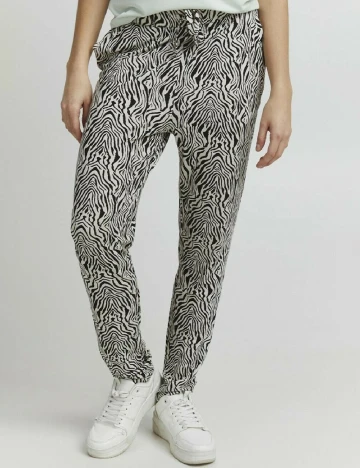 Pantaloni Ichi, animal print Animal print