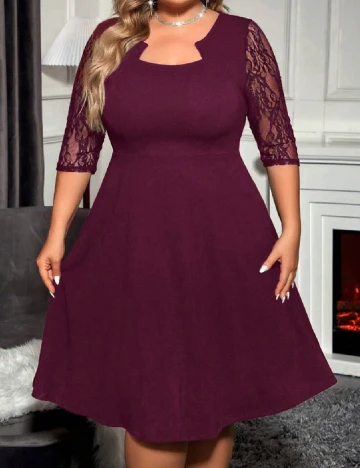 Rochie scurta SHEIN CURVE, mov