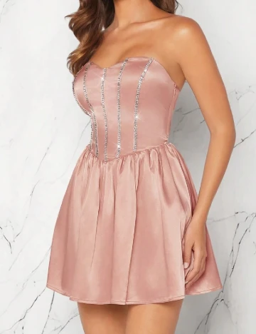 Rochie scurta SHEIN, roz