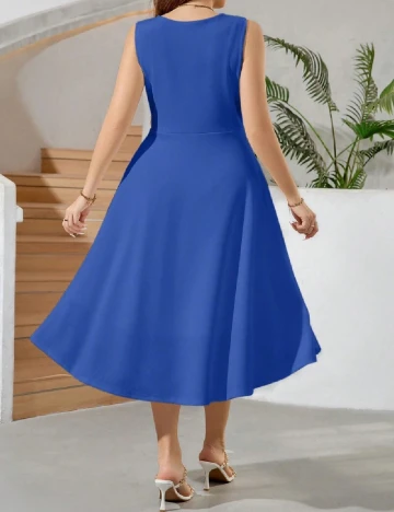 Rochie medie SHEIN CURVE, albastru