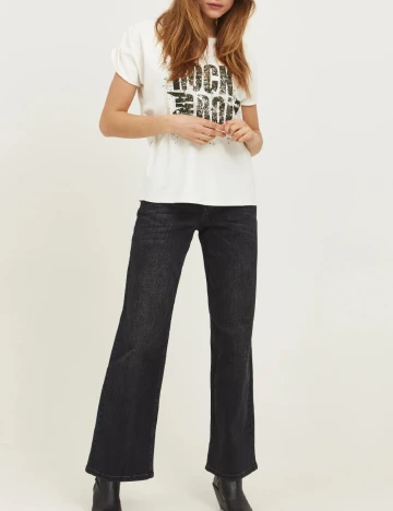 Tricou Pulz, alb Alb