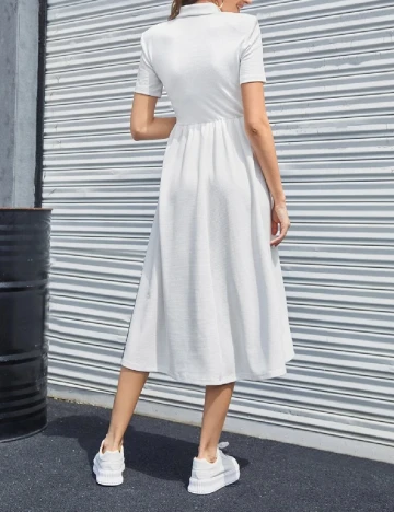 Rochie medie SHEIN, alb