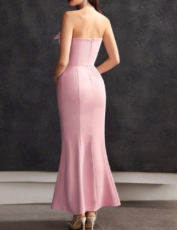Rochie lunga MOTF, roz