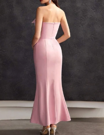 Rochie lunga MOTF, roz