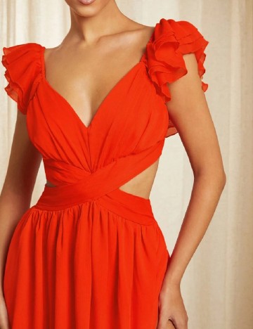 Rochie lunga SHEIN, portocaliu
