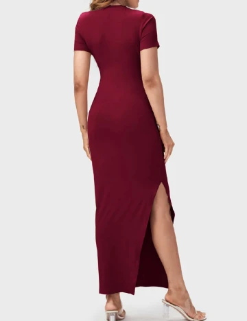 Rochie lunga SHEIN Maternity, visiniu