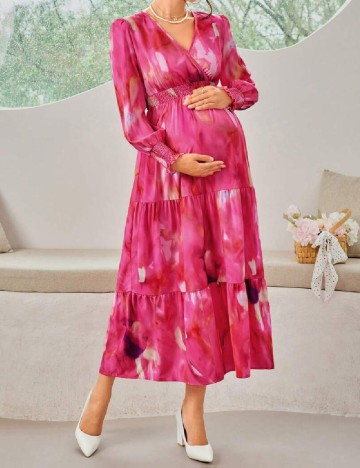 
						Rochie lunga SHEIN Maternity, roz