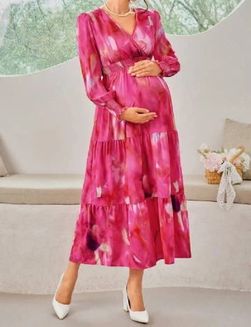 Rochie lunga SHEIN Maternity, roz