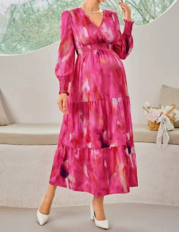 Rochie lunga SHEIN Maternity, roz