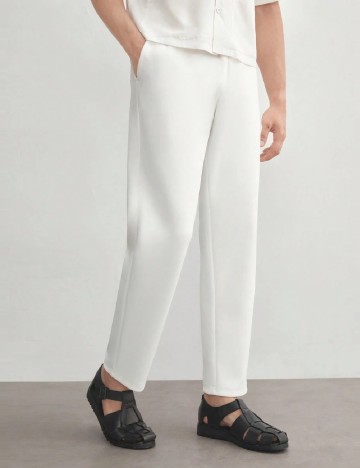 
						Pantaloni SHEIN, alb