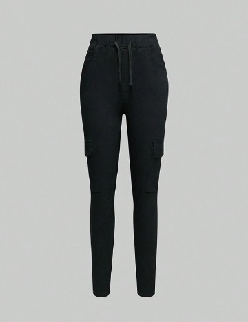 Pantaloni Shein Kids, negru