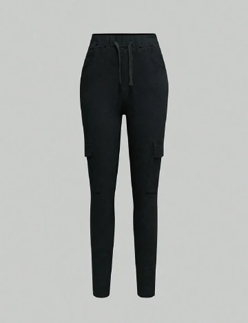 Pantaloni Shein Kids, negru