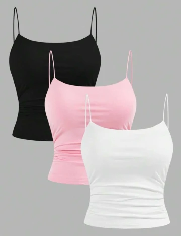 Set topuri 3 bucati SHEIN, mix culori