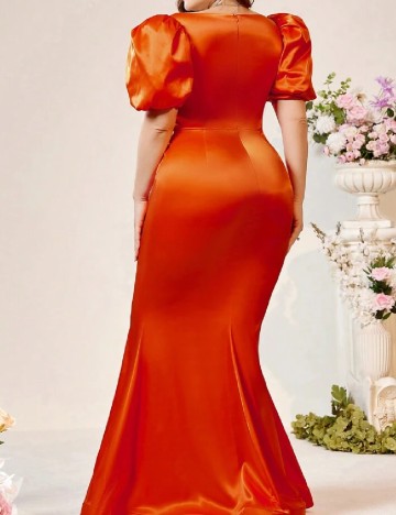 Rochie lunga SHEIN CURVE, portocaliu