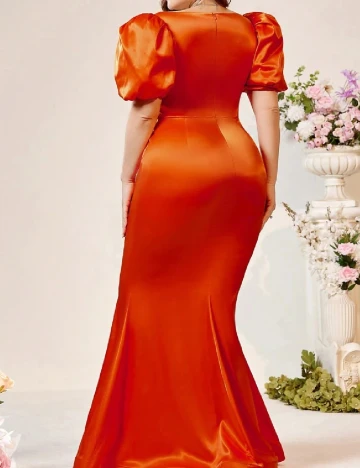 Rochie lunga SHEIN CURVE, portocaliu