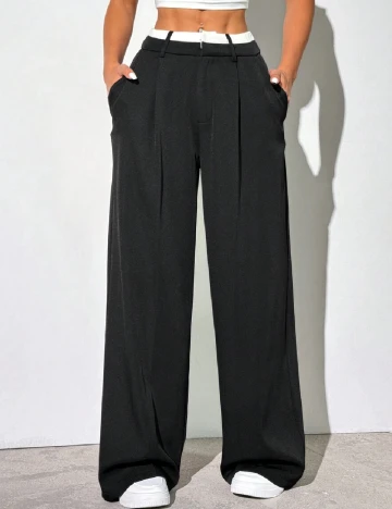 Pantaloni SHEIN, negru