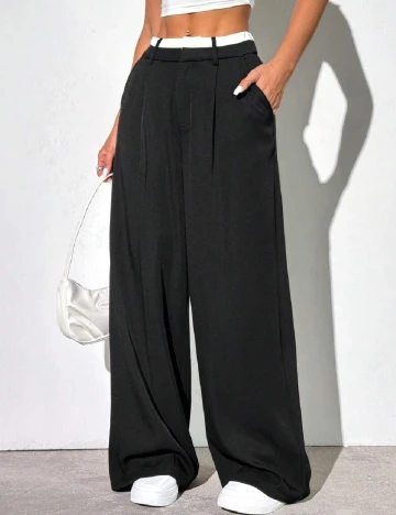 Pantaloni SHEIN, negru