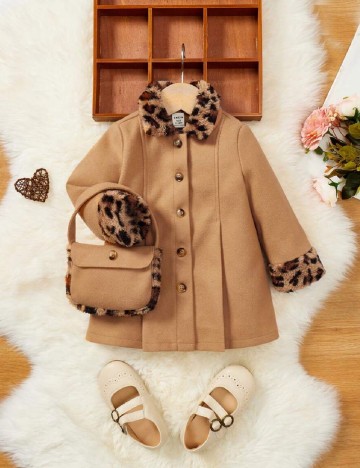
						Palton Shein Kids, maro