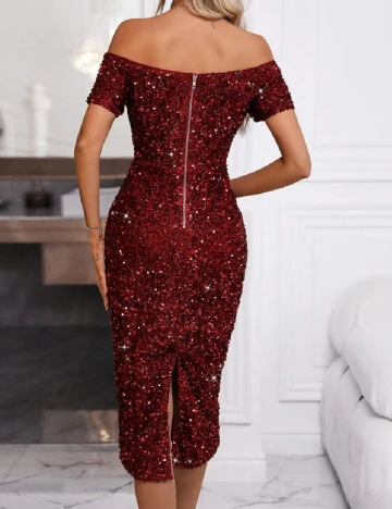 Rochie medie SHEIN, rosu