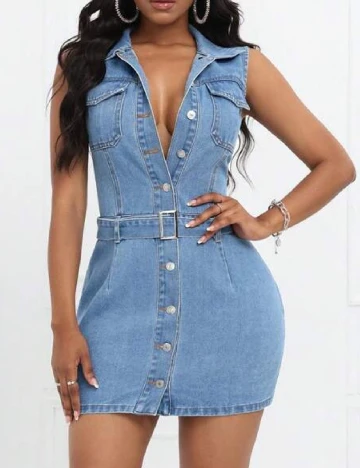 Rochie scurta SHEIN, albastru
