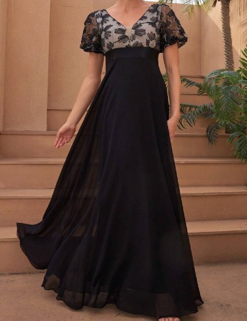 Rochie lunga UNITHORSE, negru