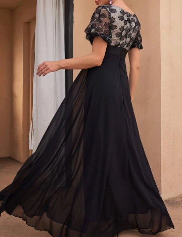 Rochie lunga UNITHORSE, negru