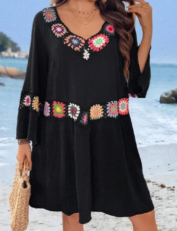 Rochie scurta SHEIN CURVE, negru Negru