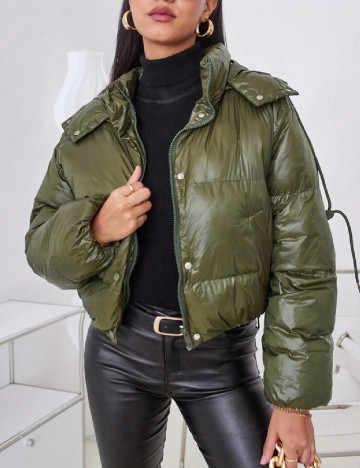 
						Geaca SHEIN, verde