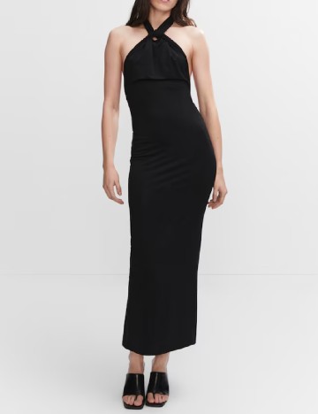 
						Rochie lunga Mango, negru