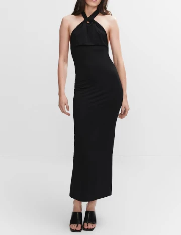 Rochie lunga Mango, negru