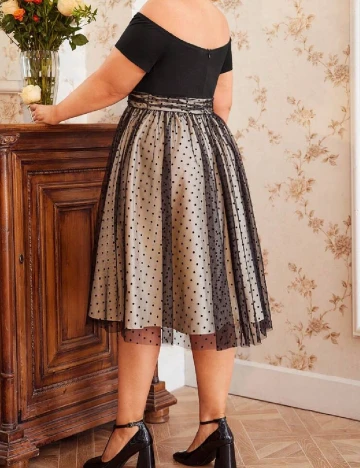 Rochie medie SHEIN CURVE, negru