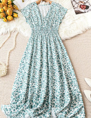 Rochie lunga SHEIN CURVE, floral print