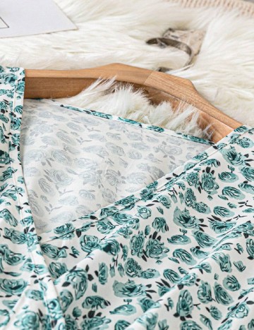 Rochie lunga SHEIN CURVE, floral print