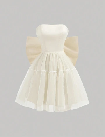 Rochie scurta SHEIN, ecru