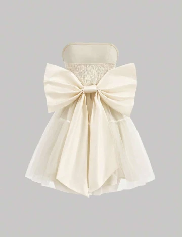 Rochie scurta SHEIN, ecru