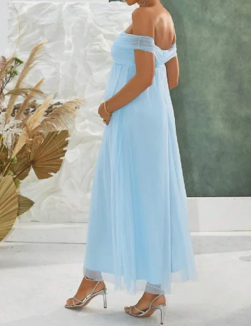 Rochie lunga SHEIN Maternity, albastru