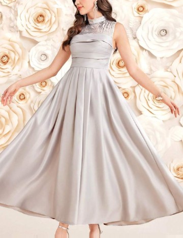 Rochie lunga SHEIN, gri