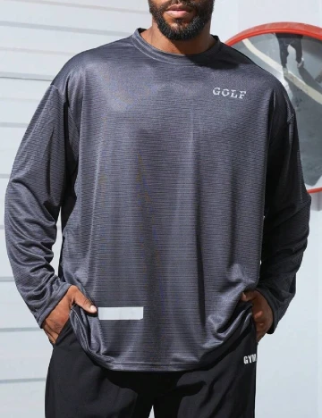 Bluza SHEIN Plus Size Men, gri