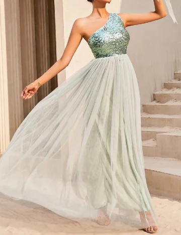 Rochie lunga Love&Lemonade, verde