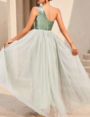 Rochie lunga Love&Lemonade, verde