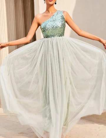 Rochie lunga Love&Lemonade, verde